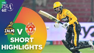 Short Highlights  Peshawar Zalmi vs Islamabad United  Match 10  HBL PSL 6  MG2T [upl. by Ecnedac]