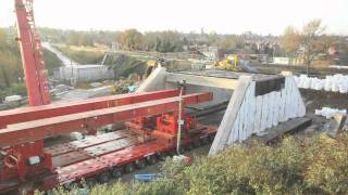 Time Lapse  Rail Bridge Replacement Cow Lane Reading [upl. by Giovanni]