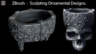 ZBrush  Sculpting Ornamental Designs [upl. by Finbar]