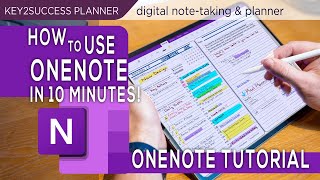 OneNote Basics Tutorial Note taking Digital Planning [upl. by Oguh]