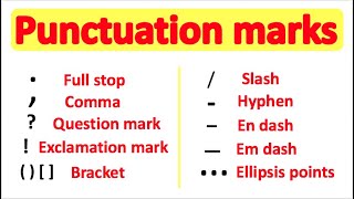 PUNCTUATION 📚  English Grammar  How to use punctuation correctly [upl. by Gnouhc543]