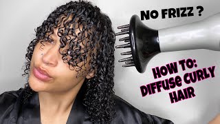 HOW TO DIFFUSE CURLY HAIR [upl. by Erroll260]