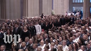 John McCain’s memorial at the National Cathedral [upl. by Greggory588]