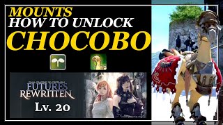 FFXIV A Realm Reborn  How To Unlock Chocobo Mount Chocobo Whistle  My Little Chocobo  Guide [upl. by Dnaltruoc]