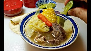 Beef Caldo Recipe  How to Make CALDO DE RES  Mexican Beef Soup Recipe [upl. by Sokim]