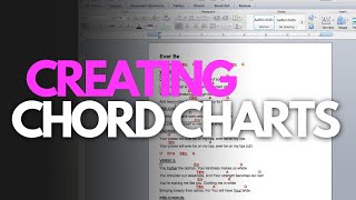 How To Create A Professional ChordOverLyrics Chart From Scratch [upl. by Anual]