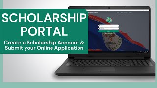 SCHOLARSHIP PORTAL A quick guide to create a scholarship account to submit your online application [upl. by Naimed]