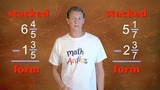 Math Antics  Subtracting Mixed Numbers [upl. by Antone]