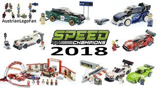 All Lego Speed Champions Sets 2018  Lego Speed Build Review [upl. by Fidela]