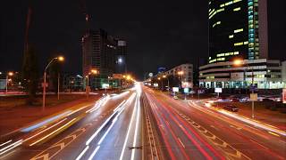 Night city traffic timelapse [upl. by Genesa]