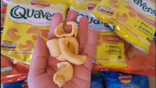 Walkers crisps Walkers Quavers Cheese unpacking emilyhchannel3303 [upl. by Claudina]