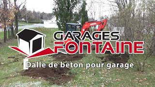 Dalle de béton  garage [upl. by Gaultiero]