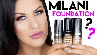 MILANI CONCEAL  PERFECT FOUNDATION FOR OILY SKIN  FIRST IMPRESSION amp REVIEW [upl. by Namron]