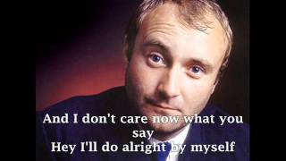 PHIL COLLINS  I DONT CARE ANYMORE  with lyrics [upl. by Bozovich166]