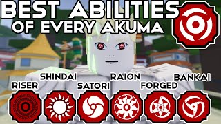 The BEST Abilities Of EVERY AKUMA BLOODLINE In Shindo Life [upl. by Abran]