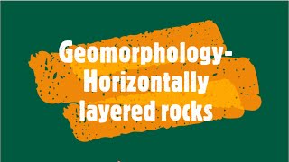 Gr 11 Geomorphology Horizontally layered rocks [upl. by Bonine]