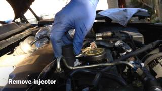 Ford Mondeo TDCI 20 Injector Removal [upl. by Joris]