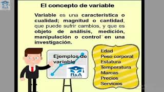 ¿QUÉ SON LAS VARIABLES DE INVESTIGACIÓN [upl. by Anina]