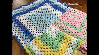 EASY BEGINNERS Granny Square Baby Blanket with Bonnie Barker [upl. by Ijok385]