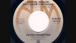 Peter Frampton  Signed Sealed Delivered Im Yours 1977 [upl. by Aicile]