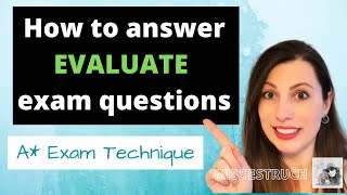 How to answer EVALUATE exam questions Evaluate the method data and conclusion in Alevel BIOLOGY [upl. by Renba]