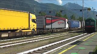 Trains in Domodossola [upl. by Annodahs122]