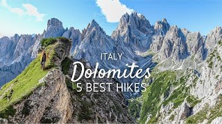 The 5 best hikes of the Dolomites in Italy [upl. by Jariv979]