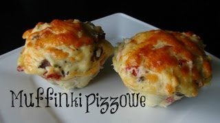 MUFFINKI PIZZOWE SZYBKIE I PRZEPYSZNE SZUSZGOTUJE [upl. by Bobbe]