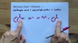 Benzoic Acid  Ethanol   Ethyl Benzoate  Water [upl. by Lothair44]