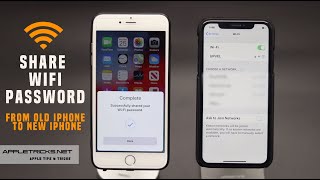 Share Wifi Password From iPhone 6 7 plus 8 plus to iPhone X XR amp XS MAX [upl. by Adieren623]