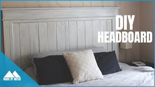 DIY Wood Farmhouse Headboard [upl. by Gorman]