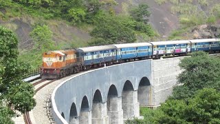 Beautiful Kollam Sengottai route Indian Railways [upl. by Aicertal]