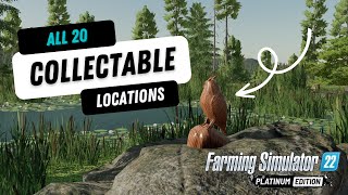 SILVERRUN FOREST  Collectable Locations  Farming Simulator 22 [upl. by Naamana]