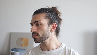 My FAVOURITE Hairstyle For Men  How to do the Man Bun [upl. by Lili]