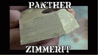 How To Make Zimmerit 135 Panther Zimmerit Tutorial [upl. by Ennaillek]