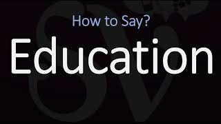 How to Pronounce Education CORRECTLY Meaning amp Pronunciation [upl. by Gwenore89]