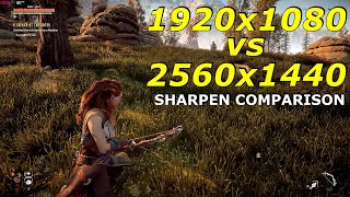 1920x1080 vs 2560x1440  SHARPEN COMPARISON [upl. by Aanas]