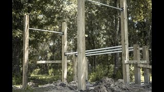 How To Build Your Own Calisthenics Park In Your Yard DIY tutorial [upl. by Grissel882]