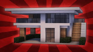 Minecraft How To Build A Small Modern House Tutorial 10 [upl. by Rivard]