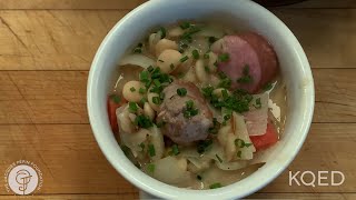 Sausage Cassoulet  Jacques Pépin Cooking At Home  KQED [upl. by Ardnalahs852]