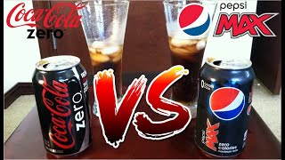 Coke Zero VS Pepsi Max Review  Battle Of The Zero Calorie Cola [upl. by Oakie]