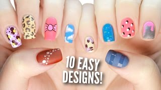 10 Easy Nail Art Designs For Beginners The Ultimate Guide 3 [upl. by Anesusa]