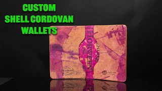 Custom Shell Cordovan Leather Wallets [upl. by Coney]