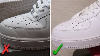 How To Get Creases Out Of Air Force 1s BEST WAY [upl. by Arrehs]