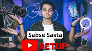 Budget YouTube Setup For Beginners In Hindi  Equipment To Start A YouTube Channel 2020 [upl. by Jamieson361]