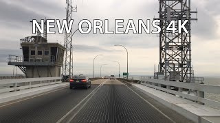 New Orleans 4K  Worlds Longest Bridge  Lake Pontchartrain Causeway [upl. by Freddi197]