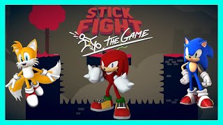 Knuckles Tails and Sonic play more Stick Fight [upl. by Allimak]