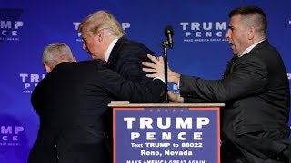 Donald Trump rushed off stage during rally in Nevada [upl. by Boak745]