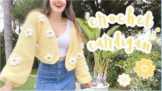 Crochet Cardigan  Crochet Sweater Tutorial [upl. by Kcire]