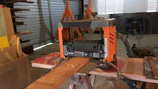 RIDGID 13 in Thickness planer Review [upl. by Hadwin]